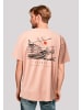 F4NT4STIC Heavy Oversize T-Shirt Oversize Escape Discover the World Town in amber