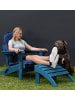 Aspero Aspero Gartenstuhl Adirondack mit Auflage in Blau