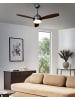 Beliani Deckenventilator mit Licht MANSALA in Braun/Schwarz