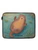 Mr. & Mrs. Panda Notebook Tasche Otter Umarmen Design ohne Spruch in Weiß