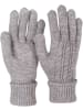 styleBREAKER 3-Teiliges Set Schal, Mütze, Handschuhe in Grau