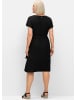 sheego Jerseykleid in schwarz