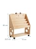 relaxdays Bücherregal Kinder "Bär" in Natur - (B)70 x (H)85 x (T)29,5 cm