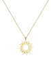 Elli Halskette 925 Sterling Silber Sonne in Gold