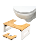 eluno Toilettenhocker weiß