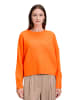 BETTY & CO Strickpullover mit Rundhalsausschnitt in Neon Orange