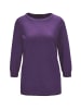 GOLDNER Pullover Pullover aus hochwertigem Garn in dunkellila