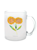 Mr. & Mrs. Panda Tasse Blume Sonnenblume ohne Spruch in Transparent