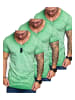 Amaci&Sons T-Shirts 3er-Pack 3. SAN FRANCISCO in (3x Mintgrün)