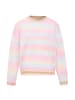 Sidona Damen Sweater in ROSA GELB MEHRFARBIG