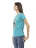 Trussardi Action Rot Hell Blau Baumwolle Damen T-Shirt