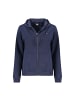 NORWAY 1963 Blau Baumwolle Damen Sweatshirt mit Kapuze und Reißverschluss