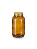 relaxdays 4x Braungläser in Braun/ Gold - 400 ml