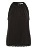 Cream Ärmellose Bluse CRAlmina A-shape in Pitch Black