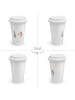 Mr. & Mrs. Panda Thermo Kaffeetasse Hase Igel ohne Spruch in Weiß