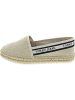 TOMMY JEANS Flatform Webbing Espadril Slipper Beige
