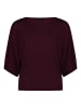 Zero  Feinstrickpullover mit Fledermausärmeln in Dark Aubergine