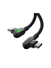 Wisam® USB-C auf USB-C Schnell-Ladekabel 60W Kabel, 2m Schwarz