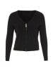 LEOMIA Strickjacke in Schwarz