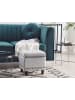 Beliani Pouf LORETTO in Grau - (W) 37 x (H) 40 x (L) 37 cm