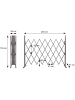 MCW Absperrgitter B34 ausziehbar, Höhe 153cm, Breite 28-200cm