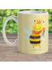 Mr. & Mrs. Panda Trinkbecher Biene König ohne Spruch in Gelb Pastell
