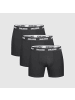 SMILODOX Boxershorts 3er Pack in Schwarz