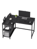 VASAGLE Computertisch Barnet in Schwarz - (B)110 x (H)76 x (T)80 cm