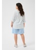 KAFFE curve Langarm-Bluse KCmille Loose fit in Chalk/Soft Chambray Stripe