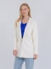 Freshlions Kunstleder Blazer Cintia in Creme