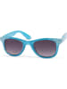 styleBREAKER Nerd Sonnenbrille in Blau / Grau Verlauf