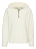 Camel Active Kapuzenpullover aus Teddyfleece in Milchweiß