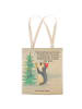 Mr. & Mrs. Panda Umhängetasche Pinguin Weihnachtsbaum Design mit... in Weiß