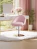 VASAGLE Barhocker Lenna in Rosa-Grau - (B)50.5 x (H)(68.5-80.5) x (T)52 cm