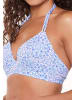 Linga Dore Bikini top Triangel in Blue paisley print