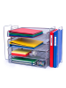 relaxdays Briefablage in Silber - (B)49,5 x (H)30 x (T)24,5 cm