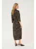 Kaffe Kleid KAforrest Loose fit in Major Brown/Black Leopard