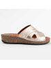 Purapiel Sandalen Lila Keilsandalen Leida3 Gold in Golden
