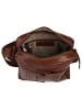 SPIKES & SPARROW Umhängetasche echt Leder in cognac