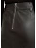 Marc O'Polo Leder-Minirock regular in Dark Coffee