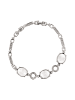 faina Women Link Bracelet in Silver White
