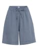 Camel Active Loose Fit Leinenshorts in Blau