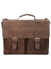 Leonhard Heyden Salisbury Aktentasche Leder 39 cm Laptopfach braun