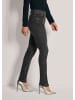 MADELEINE Glanzvolle Slim Fit Five-Pocket-Jeans in black denim