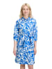 Betty Barclay Hemdblusenkleid mit Knopfleiste in Blau/Weiß