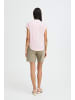 b. young Kurzarm-Bluse BYISILAS Loose fit in PINK STRIPE PEACH