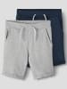 name it 2er-Pack Shorts in Grey Melange