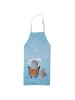 Mr. & Mrs. Panda ServiZeichen Schürze Pinguin & Maus Wanderer ohne Sp... in Eisblau