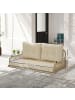 Outsunny Rattan-Hollywoodschaukel,115L x 66B x 44H cm,Beige
