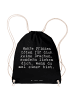 Mr. & Mrs. Panda Tasche Wahre Prinzen töten für... mit Spruch in Schwarz